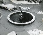 Diana Courtyard Fountain in the Snow